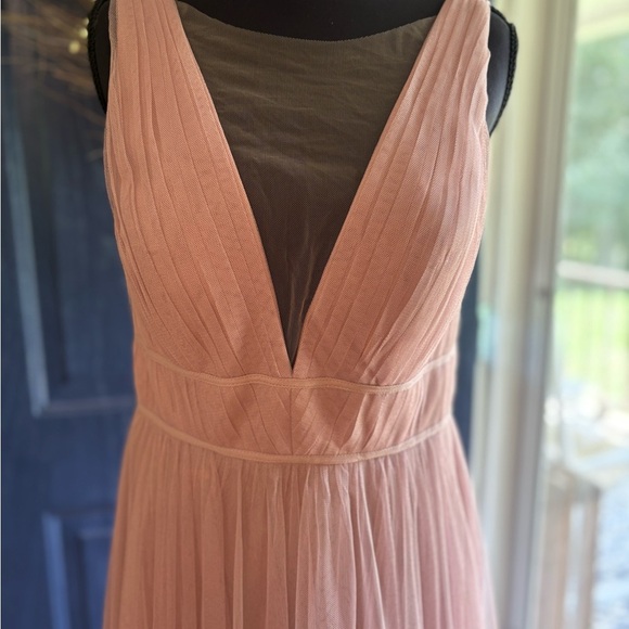 Jenny Yoo Tulle Dress, Whipped Apricot, Size 2 - Picture 3 of 16